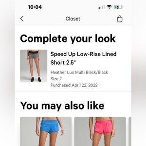 **Not for Sale** proof of purchase from Lululemon April 2022